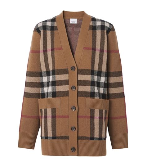 sleeveless burberry cardigan|burberry check wool cardigan.